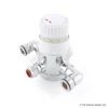 Bristan 1503 Exposed Thermostatic Mixer, Valve Only (Chrome/White) - SWTS1503ECP