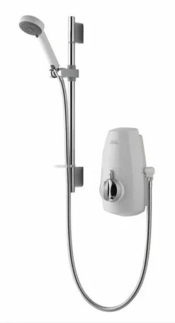 Aqualisa Aquastream Thermo Mixer Shower With Adjustable Head - White/Chrome - 813.40.21