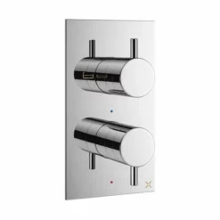 Crosswater Mpro Thermostatic Bath Valve With 2 Way Diverter Chrome - Pro1500rc