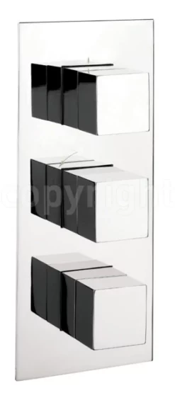 Crosswater Watersquare Thermostatic Shower Valve With 3 Way Diverter- Ws3000rc