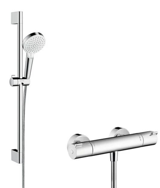 Hansgrohe Ecostat 1001Cl With Crometta 2Jet Vario Bar Mixer Shower - 27812400