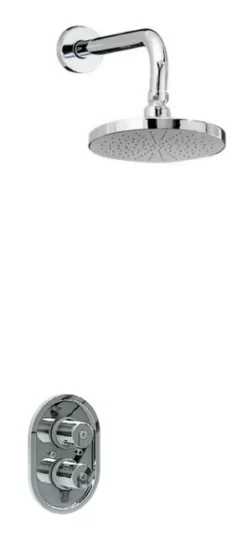 Inta Deluge Thermostatic Concealed Shower With Overhead Arm & Soaker - Dl40013cp