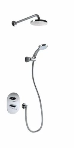 Inta Sulis Thermostatic Concealed Shower With Overhead Soaker.