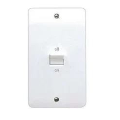MK 50A DP 2 Gang Switch Neon White - K521WHI