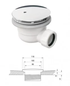 Simpsons Crosswater High Flow Shower Waste - Sthfw6190