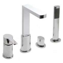 Vado 4 Hole Bath Shower Mixer Single Lever Deck Mounted - SOH-132-C/P