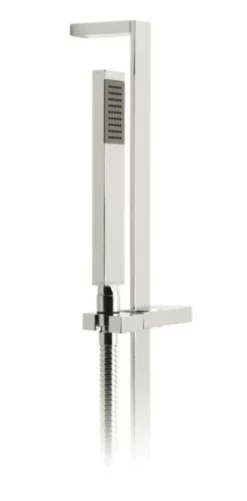 Vado Instinct Slide Rail Shower Kit With Single-Function Rub-Clean Shower Handset, 600Mm Slide Rail And 150Cm Shower Hose (Chrome) - Ins-Sfsrk-C/P