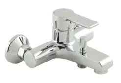 Vado Ion Exposed Bath Shower Mixer Single Lever Wall Mounted Without Shower Kit: Chrome - Ion-123-C/P