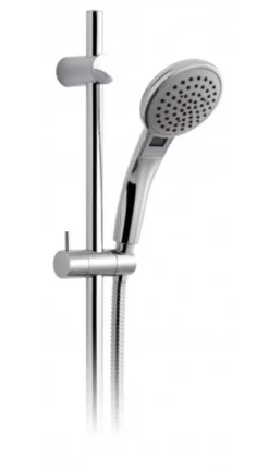 Vado Single Function Shower Head With Lcd Display Of Temperature In C And Water Flow In Litres/Min With Slide Rail Kit- LCD-SFSRK-C/P