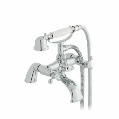 Vado Victoriana Deck Mounted Bath Shower Mixer - Chrome - Ax-Vic-131/S/Cd-Cp