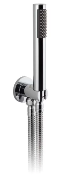 Vado Zoo Single Function Mini Shower Kit With 150Cm Shower Hose And Bracket With Integrated Outlet (Chrome) - Zoo-Sfmkwo-C/P